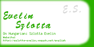 evelin szlotta business card